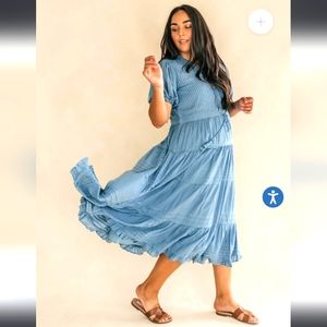 Beautiful blue boho dress 1x jessakae